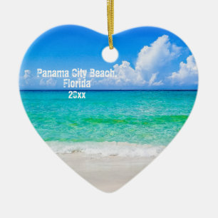 Benutzerdefiniertes Foto Panama City Beach Keramik Ornament