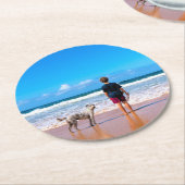 Benutzerdefiniertes Foto Papier Untersetzer Ihr ei (Angewinkelt)