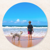 Benutzerdefiniertes Foto Papier Untersetzer Ihr ei (Vorderseite)