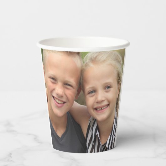 benutzerdefiniertes Foto Pappbecher (Rückseite)