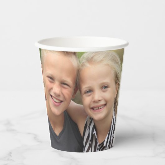 benutzerdefiniertes Foto Pappbecher (Vorderseite)