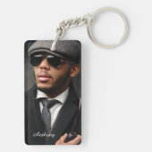 Benutzerdefiniertes Foto Personalisieren des Schlü Schlüsselanhänger (Rückseite)