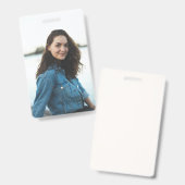 Benutzerdefiniertes Foto Personalisiert Ausweis (Vorder- & Rückseite)