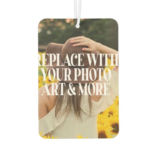 Benutzerdefiniertes Foto Personalisiert Autolufterfrischer (Rückseite)