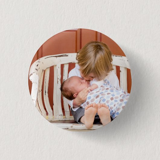 Benutzerdefiniertes Foto personalisiert Button (Vorderseite)
