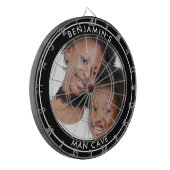 Benutzerdefiniertes Foto Personalisiert-Dart-Mainb Dartscheibe (Vorderseite Links)