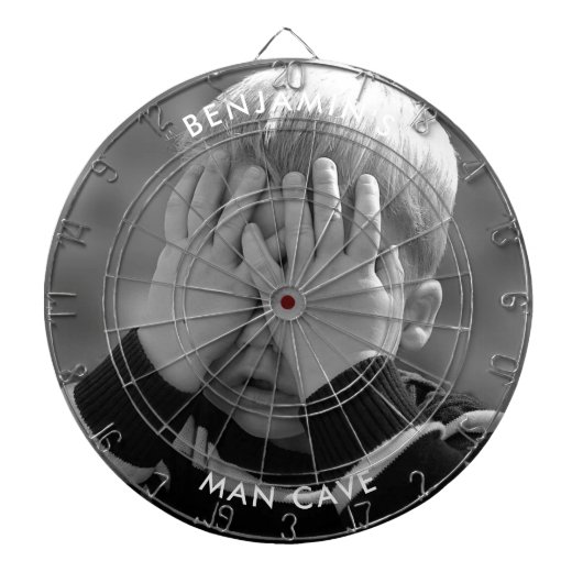 Benutzerdefiniertes Foto Personalisiert-Dart-Mainb Dartscheibe (vorne)