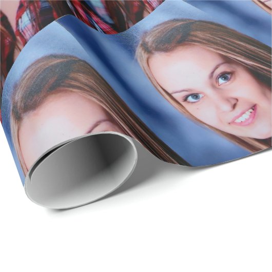 Benutzerdefiniertes Foto Personalisiert Geschenkpapier (Rolleneckpunkt)