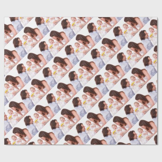 Benutzerdefiniertes Foto Personalisiert Geschenkpapier (Flach)