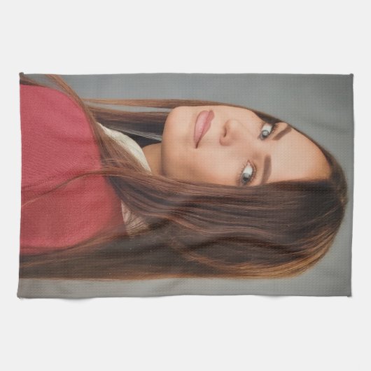 Benutzerdefiniertes Foto Personalisiert Geschirrtuch (Horizontal)