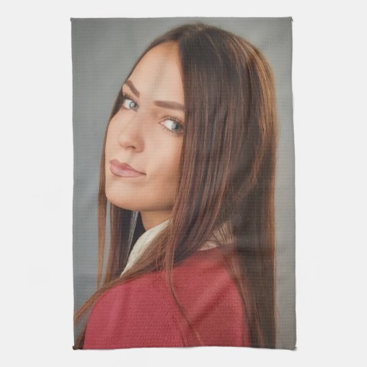 Benutzerdefiniertes Foto Personalisiert Geschirrtuch (Vertikal)