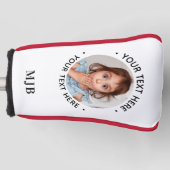 Benutzerdefiniertes Foto Personalisiert Golfer Mon Golf Headcover (Vorderseite)