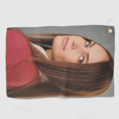 Benutzerdefiniertes Foto Personalisiert Golfhandtuch (Horizontal)