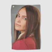 Benutzerdefiniertes Foto Personalisiert Golfhandtuch (Vorderseite)