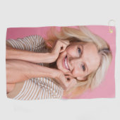 Benutzerdefiniertes Foto personalisiert Golfhandtuch (Horizontal)