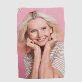 Benutzerdefiniertes Foto personalisiert Golfhandtuch (Vorderseite)