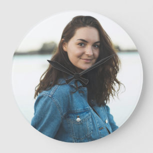 Benutzerdefiniertes Foto Personalisiert Große Wanduhr