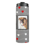 Benutzerdefiniertes Foto Personalisiert Hund Thermosbecher (Vorderseite)