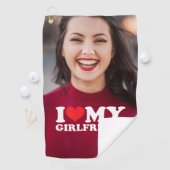Benutzerdefiniertes Foto Personalisiert I Liebe Me Golfhandtuch (Insitu)