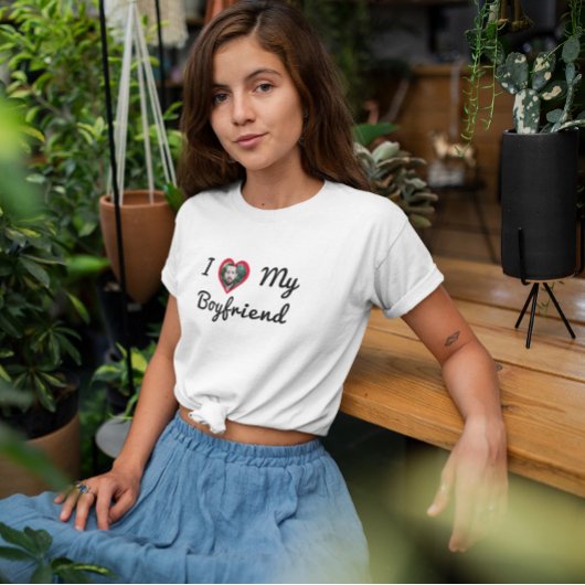 Benutzerdefiniertes Foto Personalisiert I Liebe Me T-Shirt