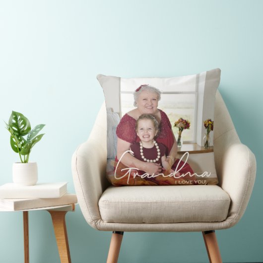 Benutzerdefiniertes Foto Personalisiert I Liebe Yo Kissen (Stuhl )