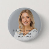 Benutzerdefiniertes Foto Personalisiert Memorial Button (Vorderseite)