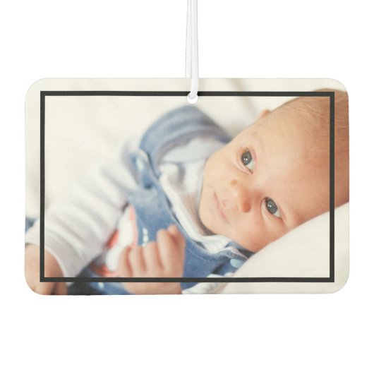 Benutzerdefiniertes Foto Personalisiert mit Rahmen Autolufterfrischer (Vorderseite)