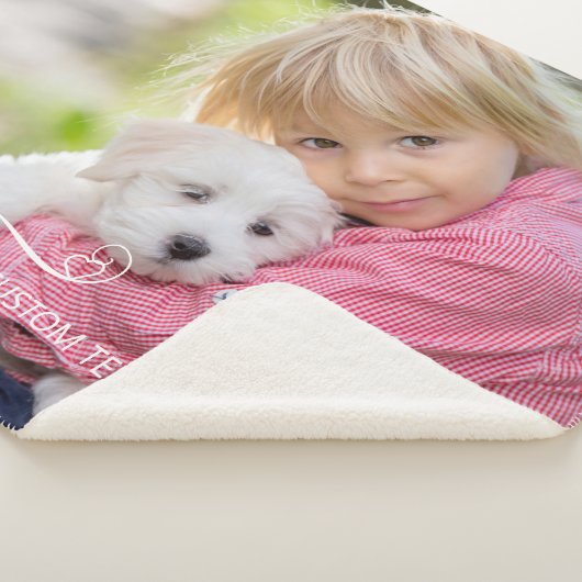 Benutzerdefiniertes Foto Personalisiert Moderne Sk Sherpadecke (3/4)