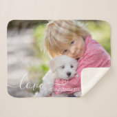 Benutzerdefiniertes Foto Personalisiert Moderne Sk Sherpadecke (Vorderseite (Horizontal))