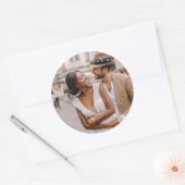 Benutzerdefiniertes Foto Personalisiert Runder Aufkleber (Umschlag)