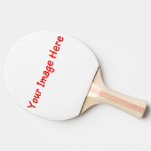 Benutzerdefiniertes Foto Personalisiert Selfie für Tischtennis Schläger (Seitenansicht)