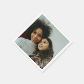 Benutzerdefiniertes Foto Personalisiert Serviette (Ecke)