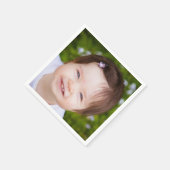 Benutzerdefiniertes Foto personalisiert Serviette (Ecke)