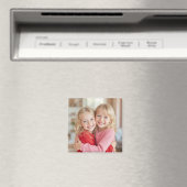 Benutzerdefiniertes Foto Personalisiert Square Mag Magnet (In Situ (Geschirrspüler))