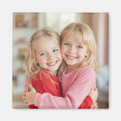 Benutzerdefiniertes Foto Personalisiert Square Mag Magnet (Vorne)