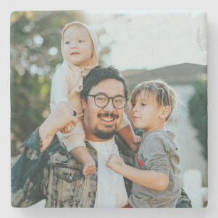 Benutzerdefiniertes Foto Personalisiert Steinuntersetzer