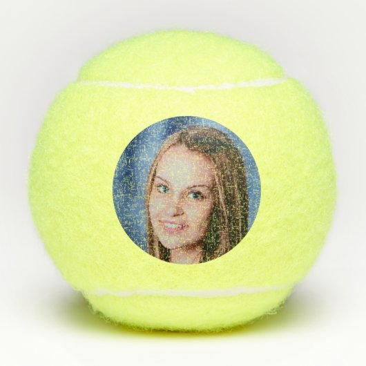 Benutzerdefiniertes Foto Personalisiert Tennisbälle (Vorderseite)