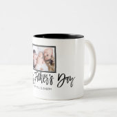 Benutzerdefiniertes Foto Personalisiert Vatertag G Zweifarbige Tasse (VorderseiteRechts)