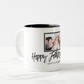 Benutzerdefiniertes Foto Personalisiert Vatertag G Zweifarbige Tasse (Vorderseite Links)