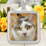 Benutzerdefiniertes Foto Personalisiert Versilberte Kette<br><div class="desc">Laden Sie ein Foto hoch und erstellen Sie einfach Ihre personalisierte Halskette. Sie können dieses Design auf anderen Zazzle-Produkten übertragen und an die meisten Zazzle-Produkte anpassen. Standard Studio Designs werden in hoher Auflösung für einen beruflichen Druck gefertigt. Vielen Dank, dass Sie sich für unsere Designs entschieden haben und bei Standard...</div>
