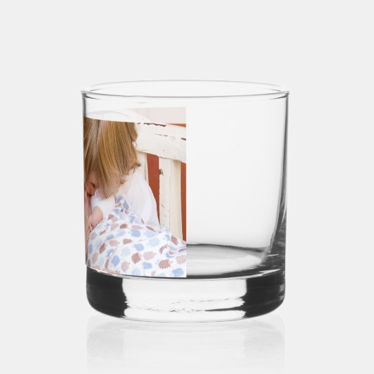 Benutzerdefiniertes Foto Personalisiert Whiskyglas (Links)