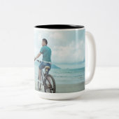 Benutzerdefiniertes Foto Personalisiert Zweifarbige Tasse (VorderseiteRechts)