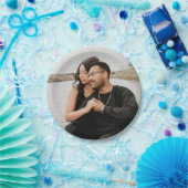 Benutzerdefiniertes Foto Personalisierte Couple-Bi Pappteller (Party)