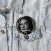 Benutzerdefiniertes Foto Personalisierte Gedenk Tr Button (Beispiel)