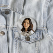 Benutzerdefiniertes Foto Personalisierte Gedenk-Tr Button (Beispiel)