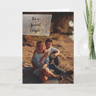 Benutzerdefiniertes Foto Personalisierte Hochzeits Karte