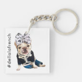 Benutzerdefiniertes Foto Personalisierter Haustier Schlüsselanhänger (Rückseite)