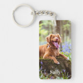 Benutzerdefiniertes Foto Personalisierter Hund Schlüsselanhänger (Vorderseite)
