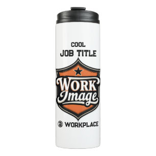 Benutzerdefiniertes Foto Personalisierter Jobtitel Thermosbecher