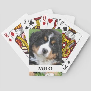 Benutzerdefiniertes Foto Personalisierter Name Hun Spielkarten